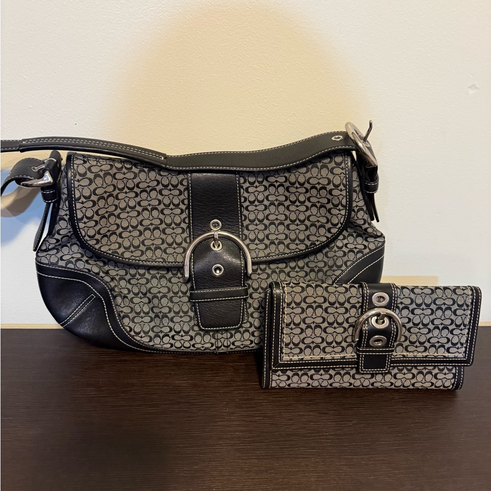 Coach Purse and Wallet Set